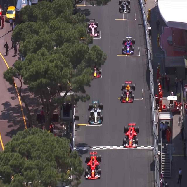 2017 Monaco Grand Prix Race Hightlights